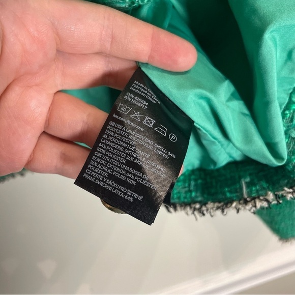 H&M Textured-weave Jacket in Green XL - Picture 13 of 13